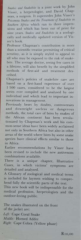 Snakes and Snakebite - Author: John Visser and David S. Chapman