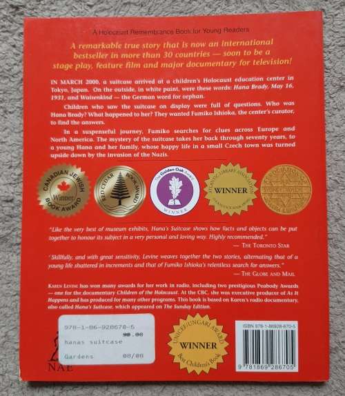 Hana`s Suitcase - Author: Karen Levine