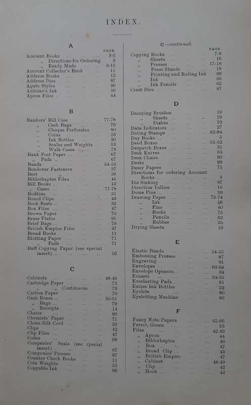 Whitehead, Morris and Co Stationers and Printers