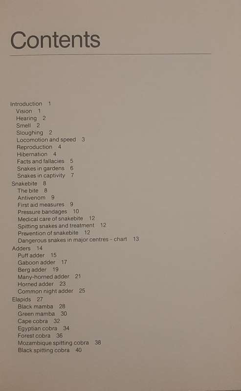 Snake Versus Man, A guide to dangerous and common harmless snakes of S.A. - Aurthor: Johan Marais