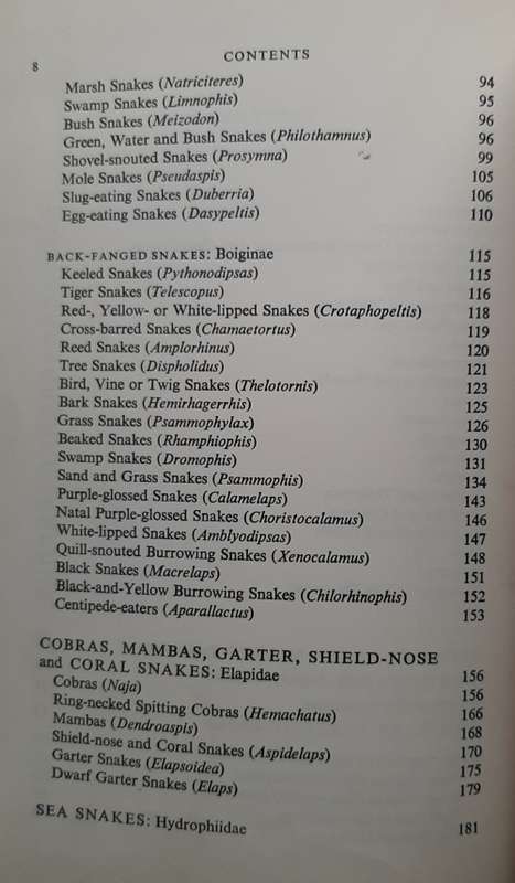 A Field Guide to the Snakes of Southern Africa - Author: V.F.M FitzSimons
