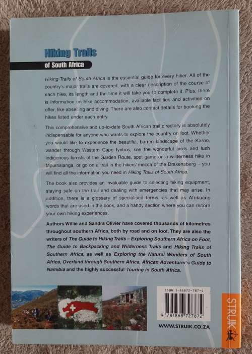 Hikinf Trails of South Africa - Author: Willie and Sandra Olivier