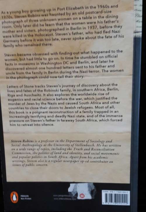 Letters of Stone - Steven Robins