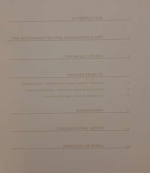Spier Architectural Arts - Author: Jacki McInnes