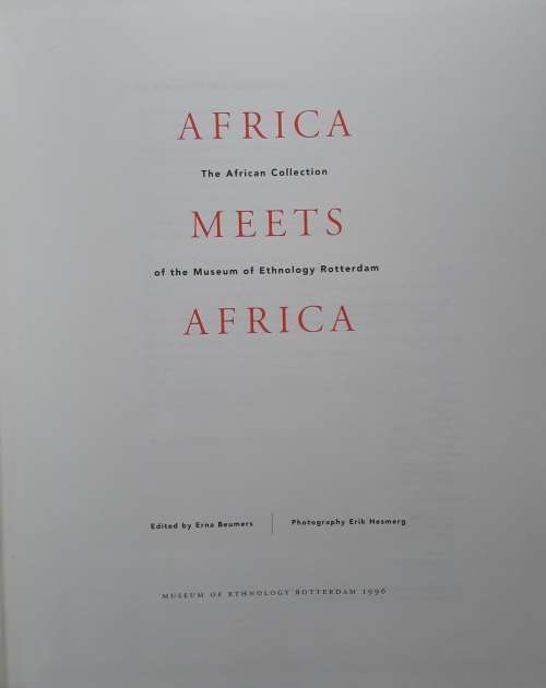 Africa Meets Africa - Author/Edited: Erna Beumers