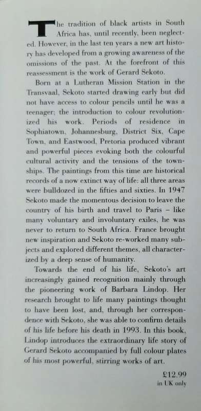 Sekoto:The Art of Gerard Sekoto - Author: Barbara Lindop