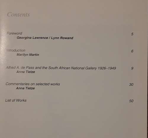 The Alfred de Pass Presentation to the S.A. National Gallery - Author: Anna Tietza