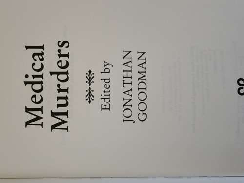 Medical Murders, Jonathan Goodman