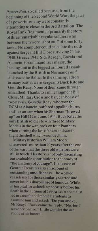 Panzer Bait with the 3rd Royal Tank Regiment 1940-1944 - Author: William Moore