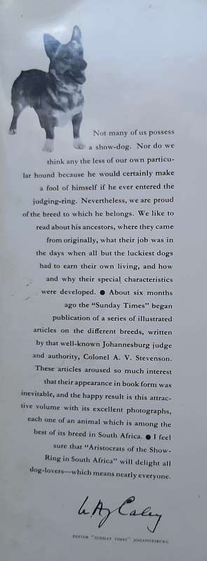 Aristocrats of the Show-Ring in South Africa - Author: Lt,-Col. Alex V. Stevenson