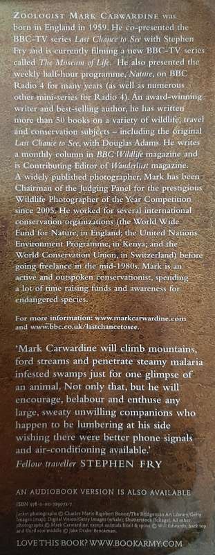 Last Chance to See: In the Footsteps of Douglas Adams - Author: Mark Carwardine