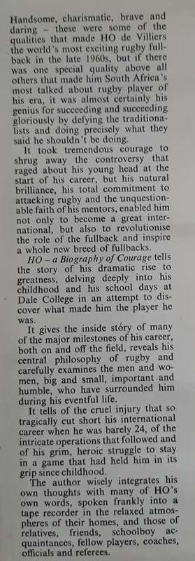 HO: A biography of Courage - Author: Neville Leck
