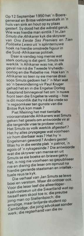 Jan Smuts: Die Afrikaner - Piet Meiring
