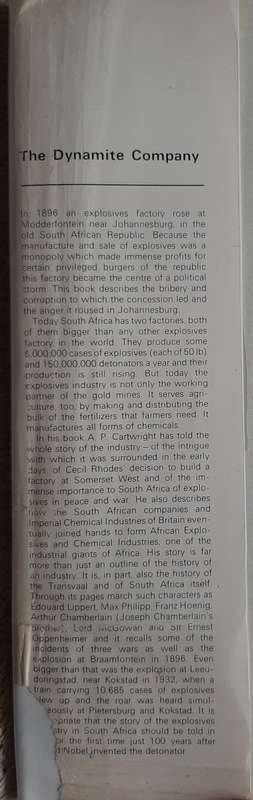 The Dynamite Company - Author: A. P. Cartwright