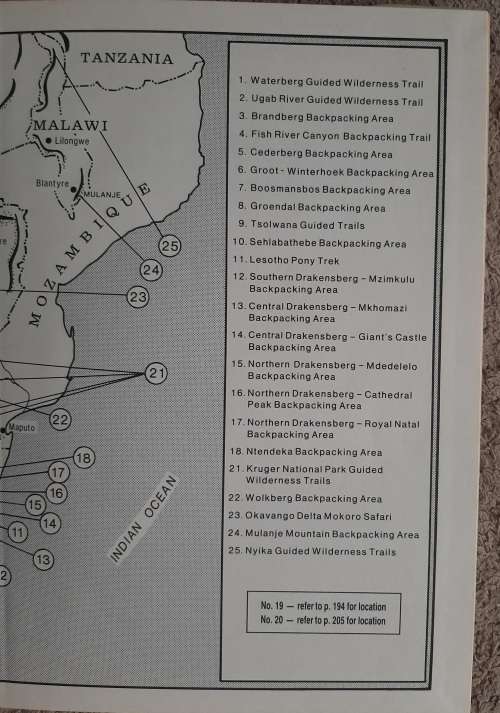 The guide to Backpacking and Wilderness Trails - Author: Willie and Sandra Olivier