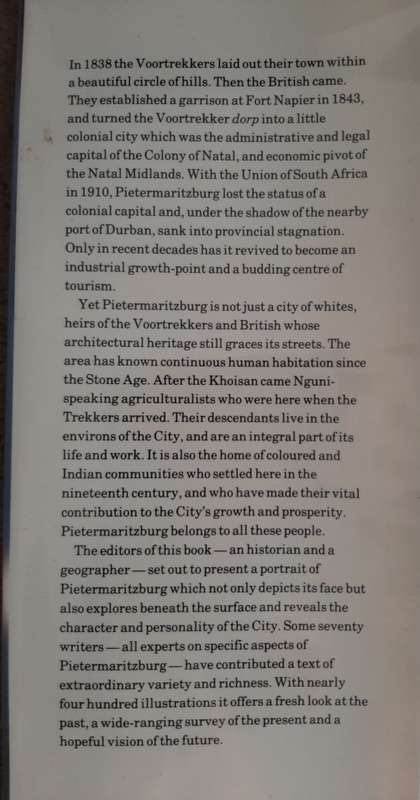 Pietermaritzburg: 1838-1988 A new portrait of an African city - Edited: J. Laband and R. Haswell