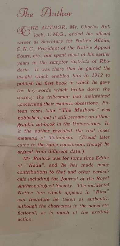 Rina: A Story of Africa - Author: Charles Bullock