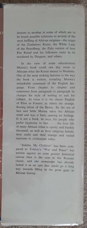 Indaba, My Children - Author: Vusamazulu Credo Mutwa
