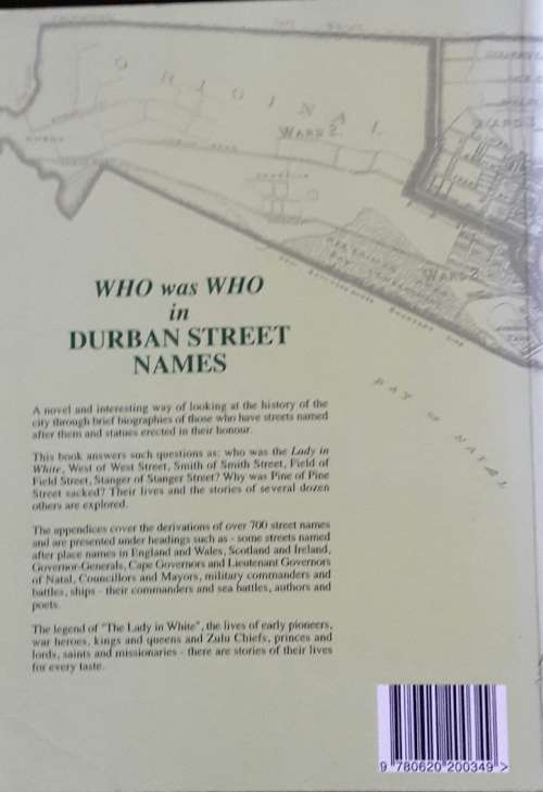 Who was Who in Durban Street Names - David Dick