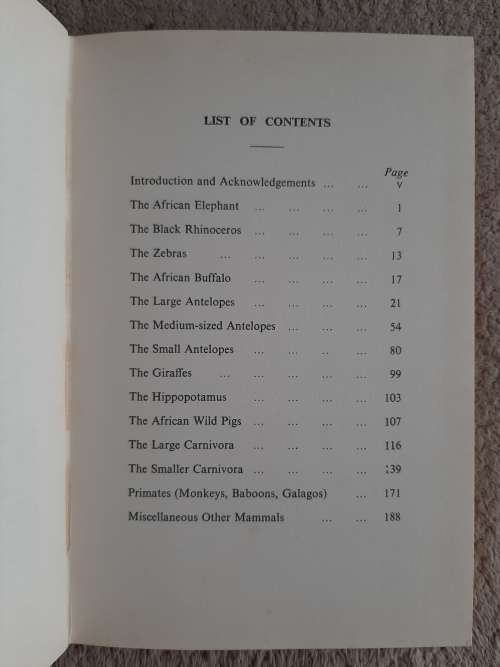 Animals of East Africa - Author: C. T. Astley Maberly