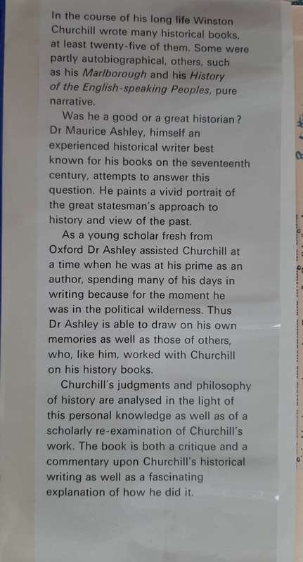 Churchill as Historian - Author: Maurice Ashley