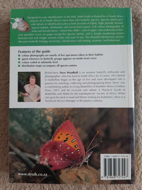 Field guide to Butterflies of South Africa - Author: Steve Woodhall
