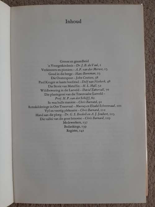 Die Transvaalse Laeveld: Kamee van ñ Kontrei - Author: Chris Barnard
