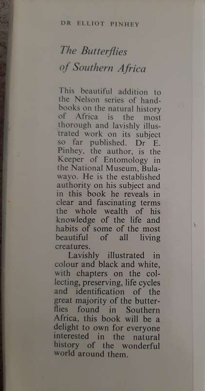 The Butterflies of Southern Africa - Author: Dr. E. Pinhey