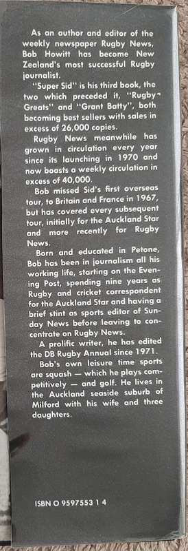 Super Sid: The story of a great All Black - Author Bob Howitt