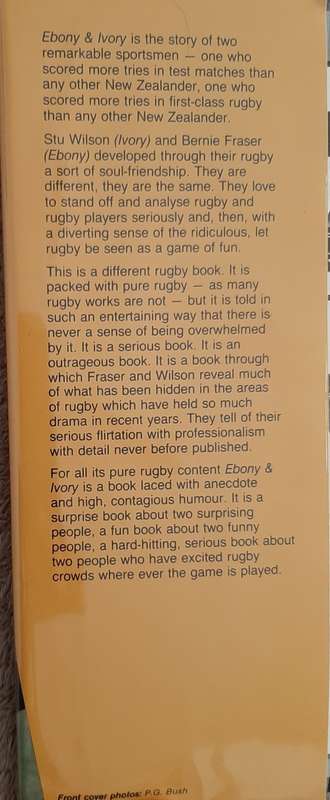 Ebony and Ivory:The Stu Wilson, Bernie Fraser Story - Author: Alex Veysey