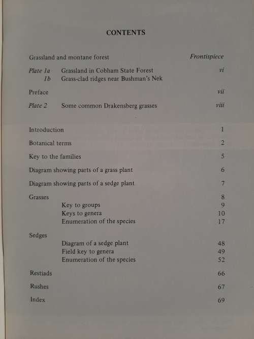 Grasses, Sedges Restiads and Rushes of the Natal Drakensberg - Author: O.M. Hilliard