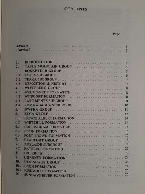 The Geology of the Grahamstown Area - Author: M.R. Johnson, Ph.D. and F.G. Le Roux, M.Sc.
