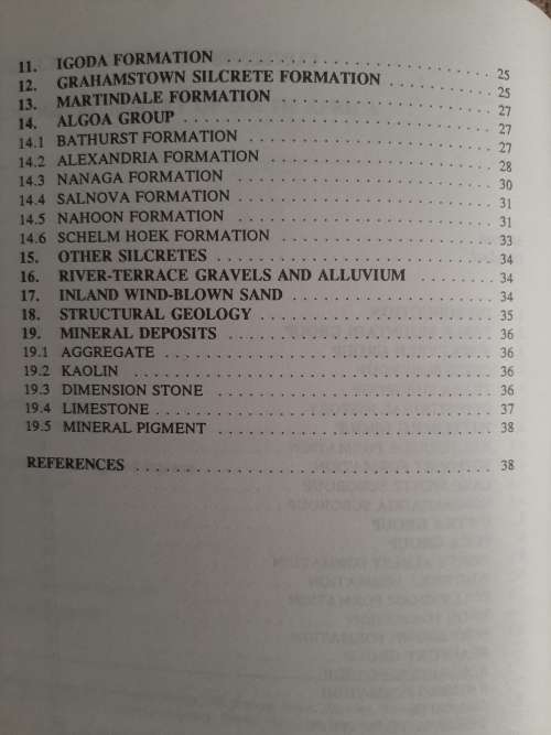 The Geology of the Grahamstown Area - Author: M.R. Johnson, Ph.D. and F.G. Le Roux, M.Sc.