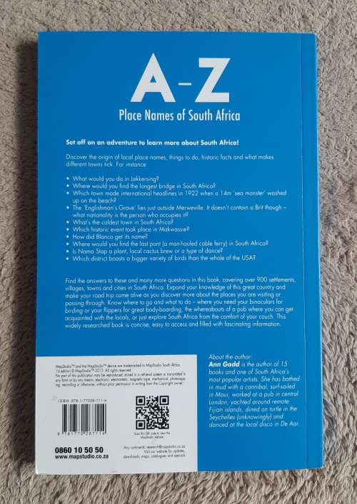A - Z Place Names of South Africa - Author: Ann Gadd
