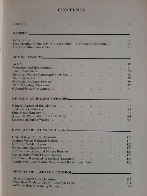 Department of Nature Conservation Report No. 26 - Author/Director: Dr. Douglas Hey