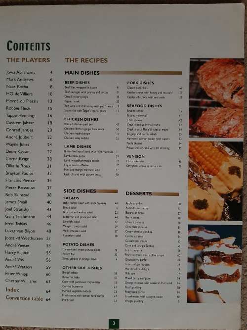 The Outdoor Cook Book of our Springbok Rugby Players - Author: Petro Jackson