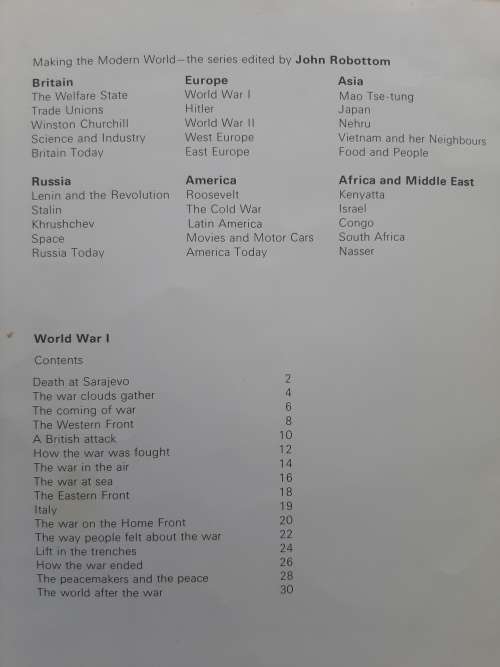 World War I: Making the Modern World - Author: D.B. Callaghan