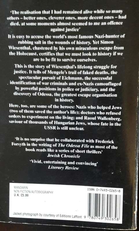 Justice not Vengeance - Simon Wiesenthal