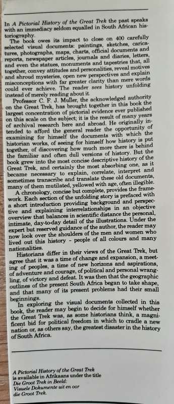 A Pictorial History of the Great Trek - Author: CFJ Muller
