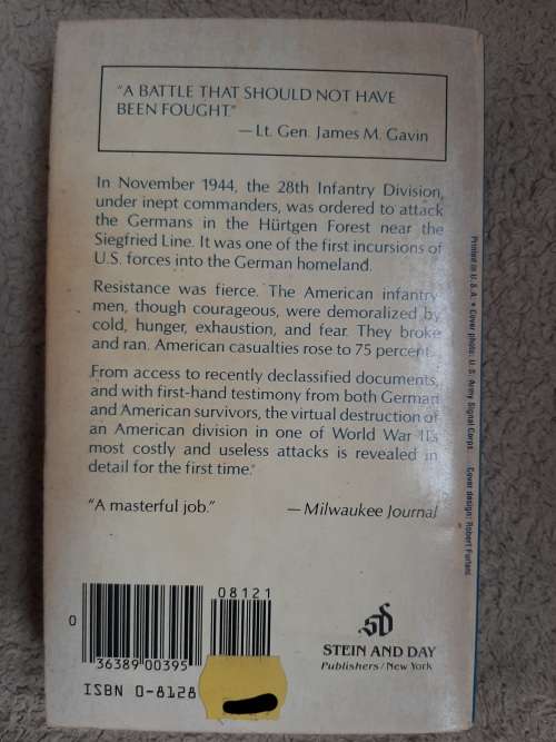 Follow Me and Die: The destruction of an American Division in W.W.II - Author: Cecil B. Currey