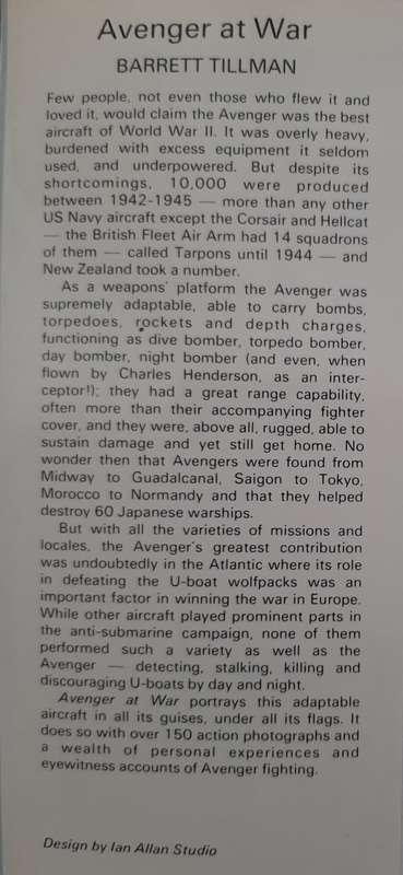Avenger at War - Author: Barrett Tillman