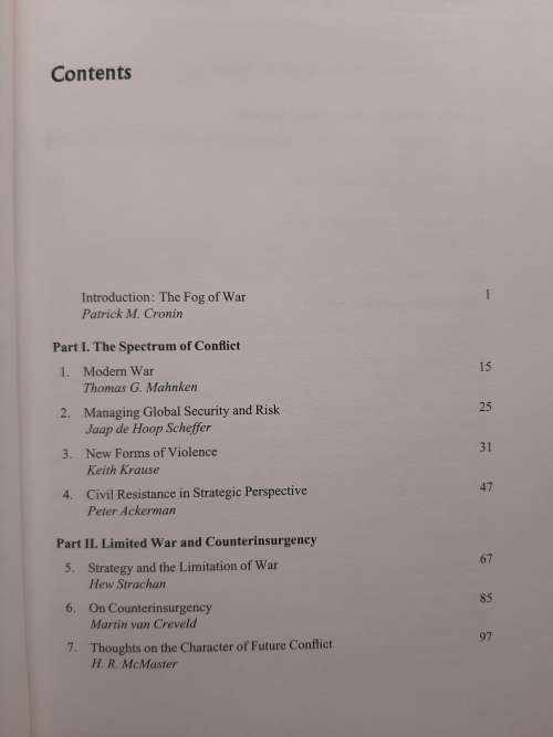 The Impenetrable Fog of War - Edited: Patrick M. Cronin