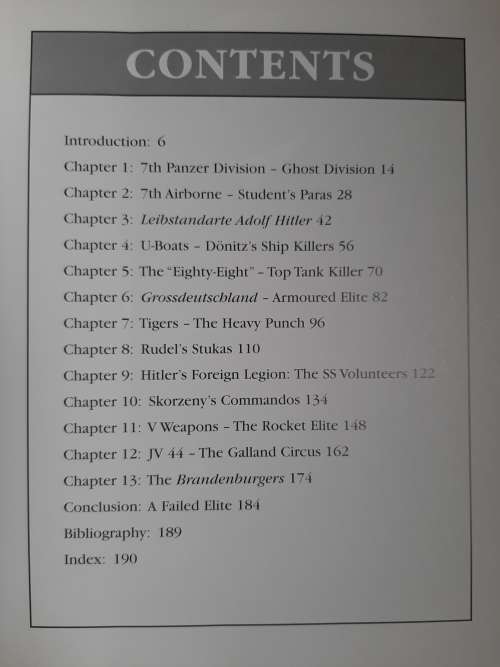 Elite Units of the Third Reich: German Special Forces in W.W.II - Author: Tim Ripley