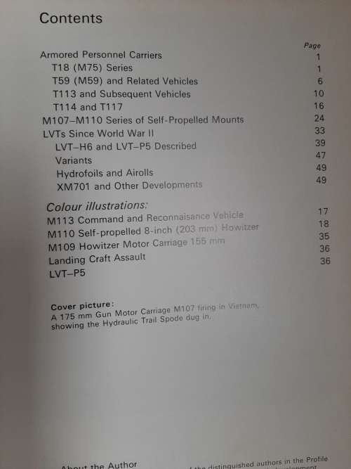 Modern US Armored Support Vehicles - Profile Book 1- Author: Robert J. Icks, Colonel, AUS Retired