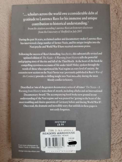 The Nazis: A warning from History - Author: Laurence Rees
