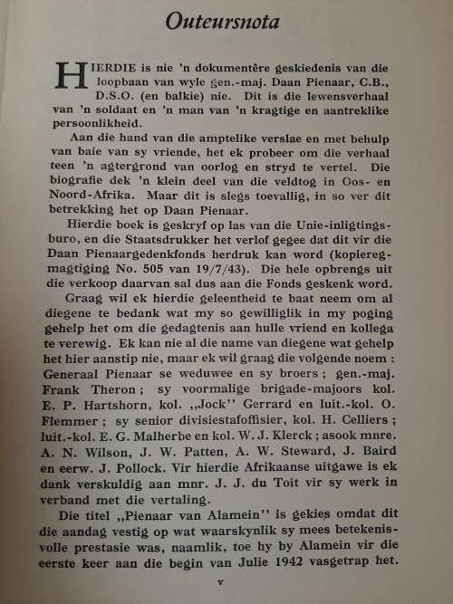 Pienaar van Alamein - Author: A. M. Pollock
