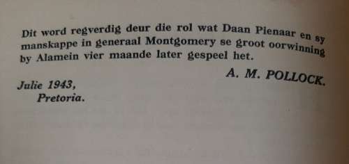 Pienaar van Alamein - Author: A. M. Pollock