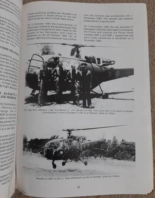 Eye of the Sky: A brief history of the S.A. Police Service Air Wing - Author: Herman Bosman