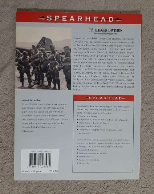 7th Flieger Division:Student`s Fallschirmajäger Elite - Author: Chris Ellis