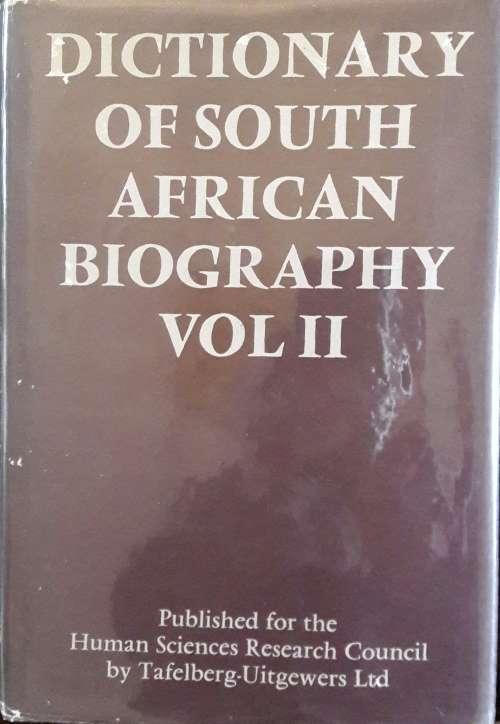 Dictionary of South African Biology Vol II